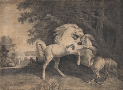 Horses Fighting by George Stubbs